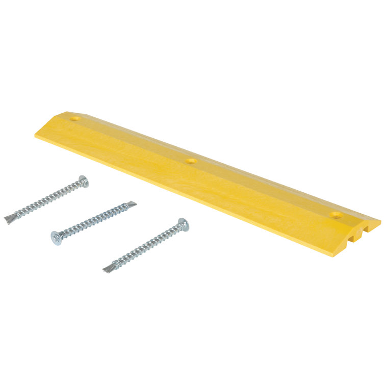 Asphalt Hardware 106 Length 10 Width Vestil SBHA-108 Yellow Heavy Duty Speed Bump Asphalt Hardware 106 Length 10 Width Vestil SBHA-108 Yellow Heavy Duty Speed Bump