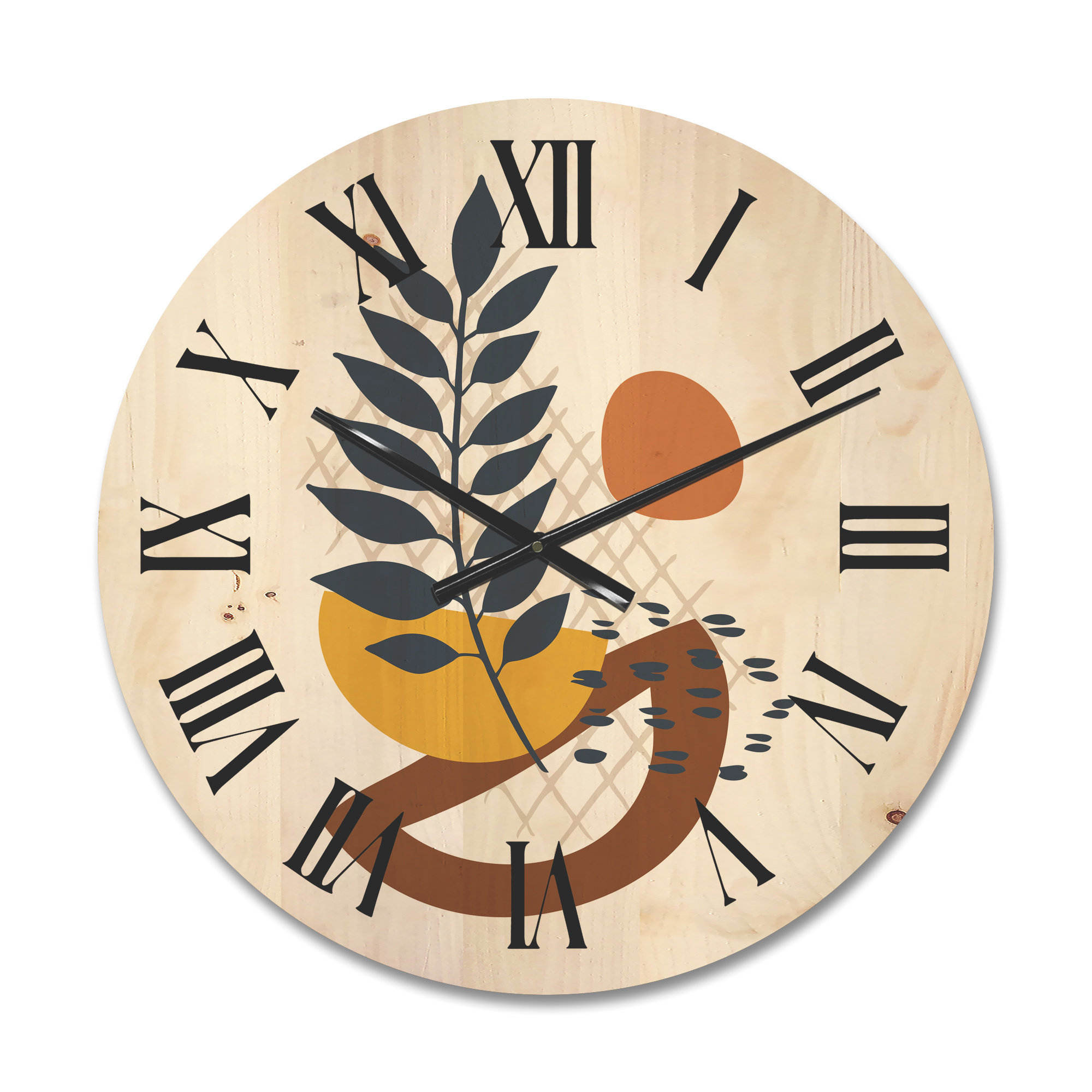 Bless international Solid Wood Wall Clock Wayfair