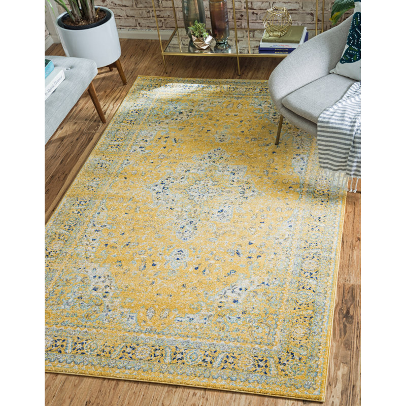 Orbison Oriental Yellow Area Rug Reviews Joss Main Orbison Oriental Yellow Area Rug