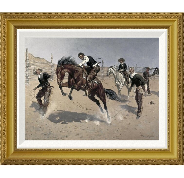 Turn Him Loose Bill  by Frederic Remington   Paper Print Repro 