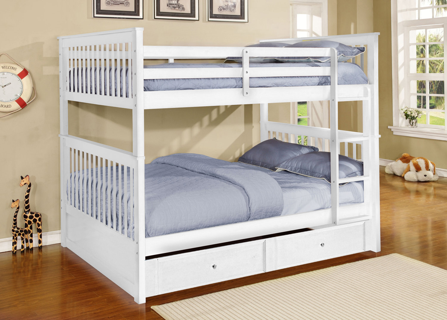 Harriet Bee Vicky Full Over Full Bunk Bed With Trundle And Drawers