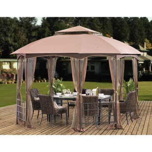 Gazebos You Ll Love Wayfair Harley 12 Ft W X 10 D Metal Patio Gazebo
