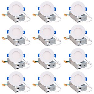 for Dry/Damp Locations 8.5W Energy Star 60W Equivalent Slim Retrofit Airtight Downlight UL 5000K Hyperikon 4 Recessed LED Downlight with Junction Box Dimmable 6 Pack 