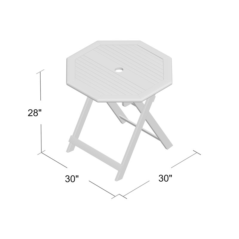 Beachcrest Home Table De Salle A Manger Pliante En Bois Octogonale