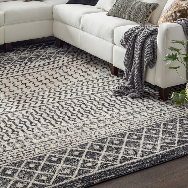 Black White Living Room Rug Small Large Bohemian Area Rugs Hall Carpet Runners 