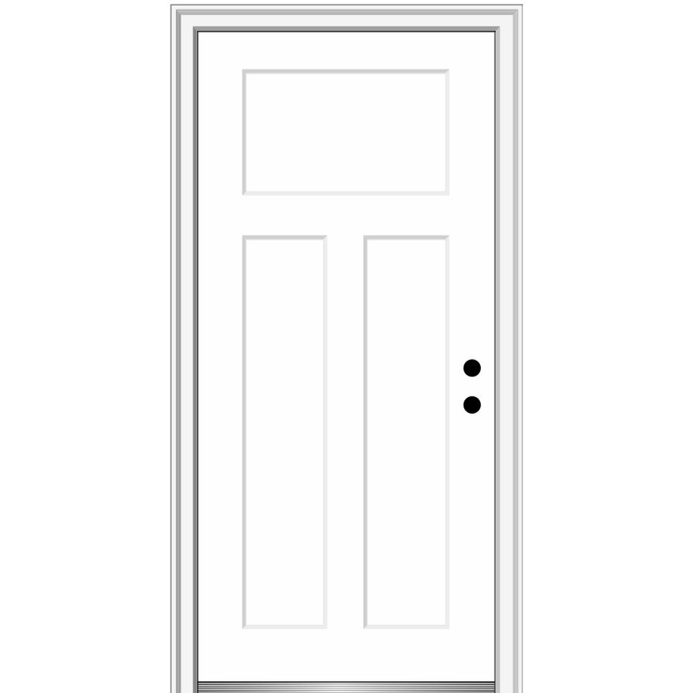 Verona Home Design Paneled Solid Manufactured Wood Primed