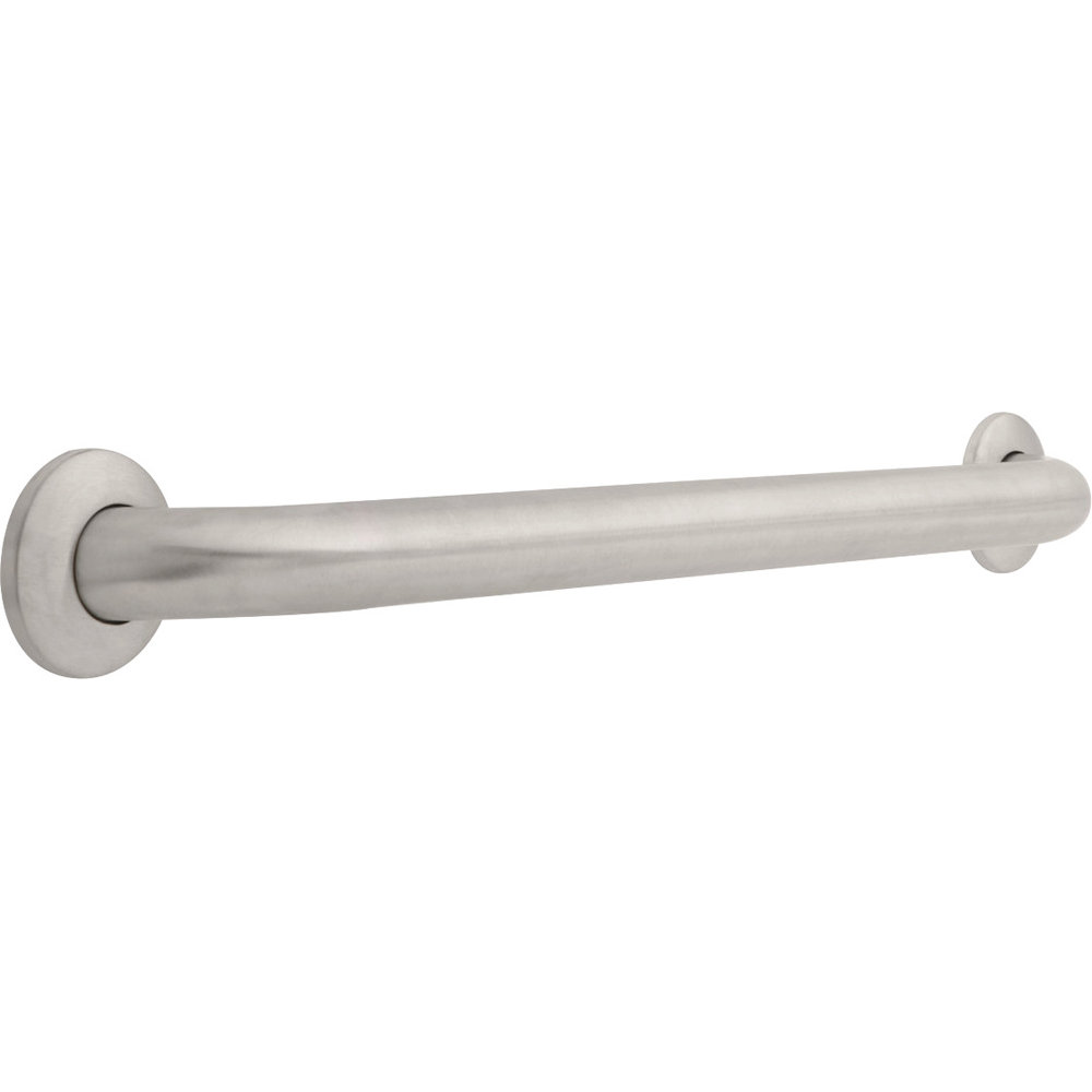 Delta 40118 Stainless Steel Commercial 18/" Grab Bar With Concealed Mounting