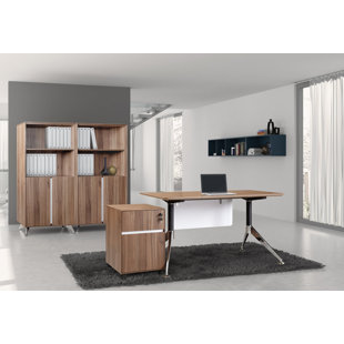 Go to store & view more images Haaken Furniture Manhattan Collection 4 Piece Desk Office Suite