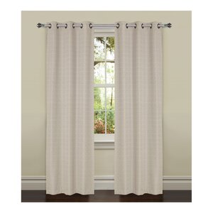 York Textured Solid Room Darkening Thermal Grommet Curtain Panels (Set of 2)