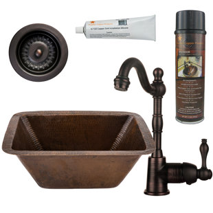 Oil Rubbed Bronze Bar Sink Wayfair 17 X 12 Bar Sink With Faucet