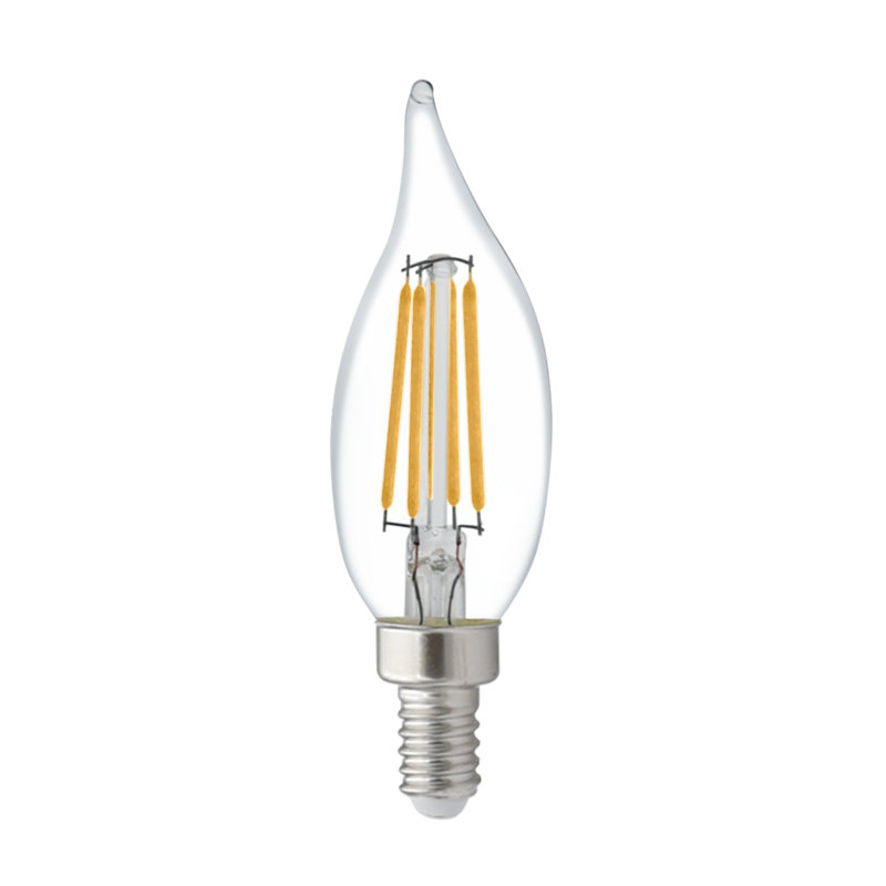 Candex Lighting 4 Watt 40 Watt Equivalent Ca10 Led Dimmable Light Bulb Warm White 2700k E12 Candelabra Base Reviews Wayfair