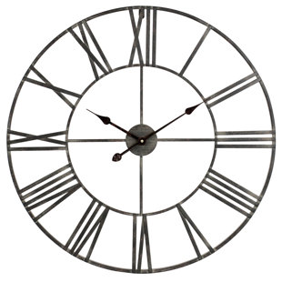 Farmhouse Rustic Wall Clocks Birch Lane Oversized Eisenhauer 30 Wall Clock