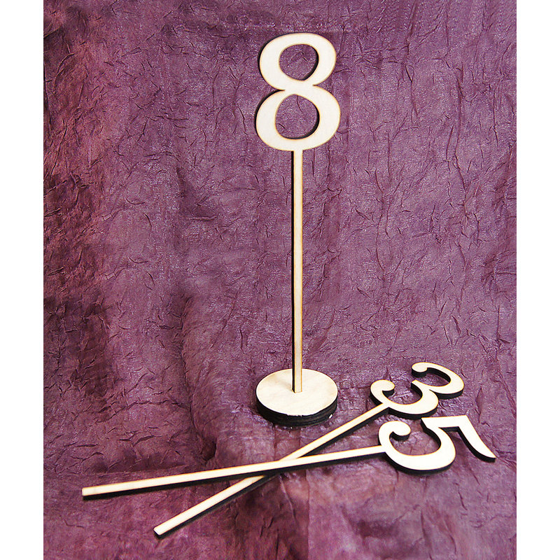 Amonogramartunlimited 10 Piece Numbers Standing Wooden Table Top Decor Set Wayfair