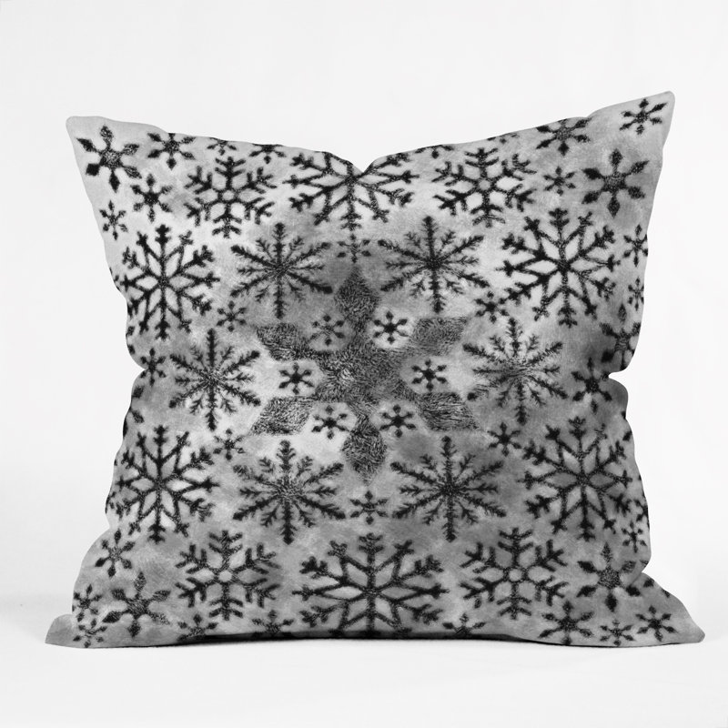 Deny Designs Ruby Door Snow Leopard Snowflake Throw Pillow Wayfair