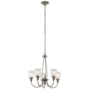 Go to store & view more images Marseilles 5-Light Shaded Chandelier by August Grove