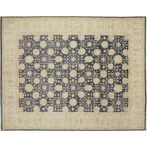 One-of-a-Kind Leann Hand-Knotted Blue Area Rug