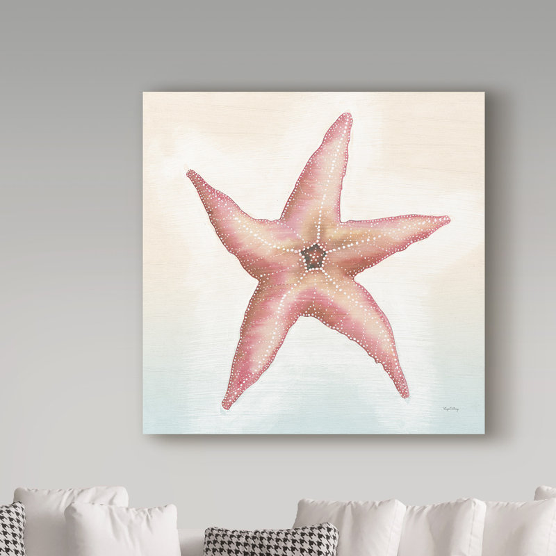 Trademark Art Boardwalk Starfish Acrylic Painting Print On