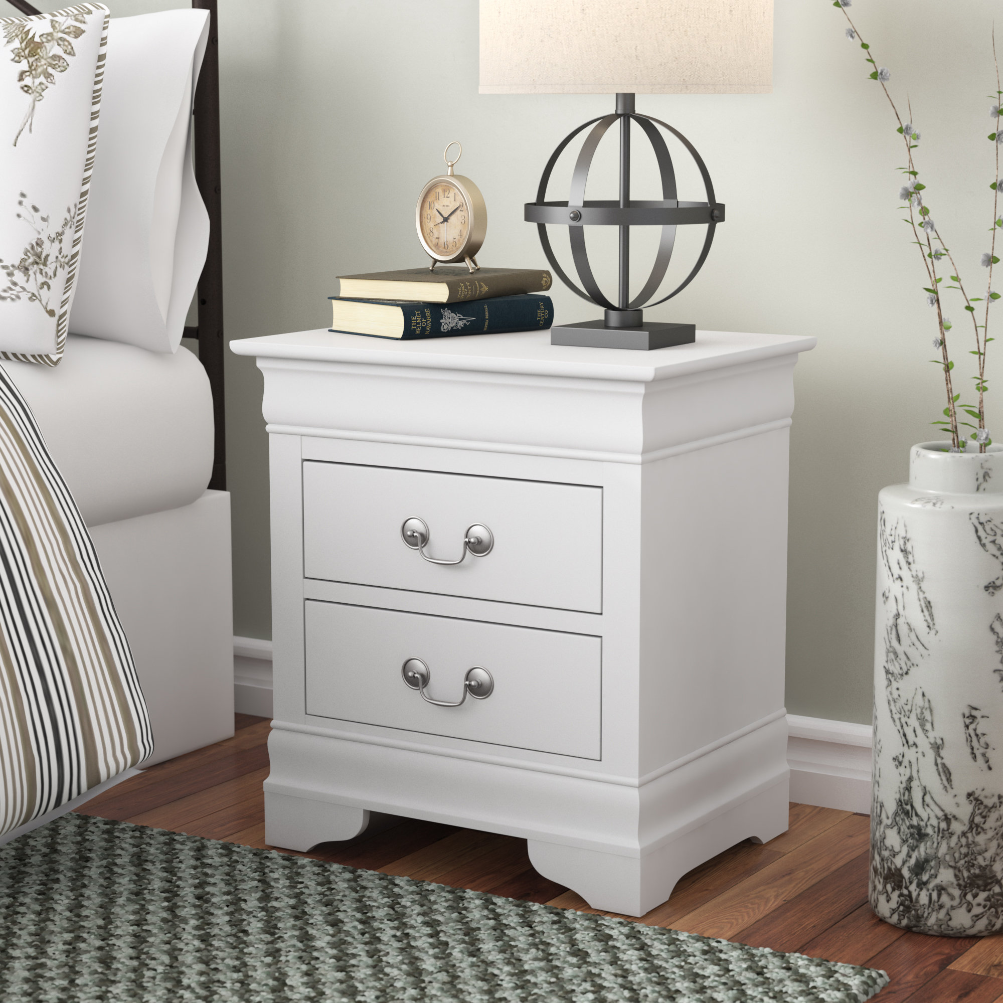 Lark Manor Babcock 2 Drawer Nightstand Reviews Wayfair