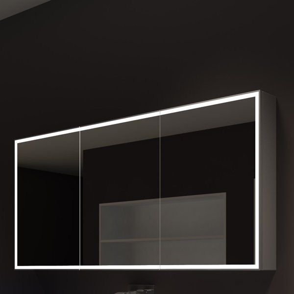 Paris Mirror Galaxy 60 X 28 Surface Mount Medicine Cabinet With Led Lighting Reviews Wayfair