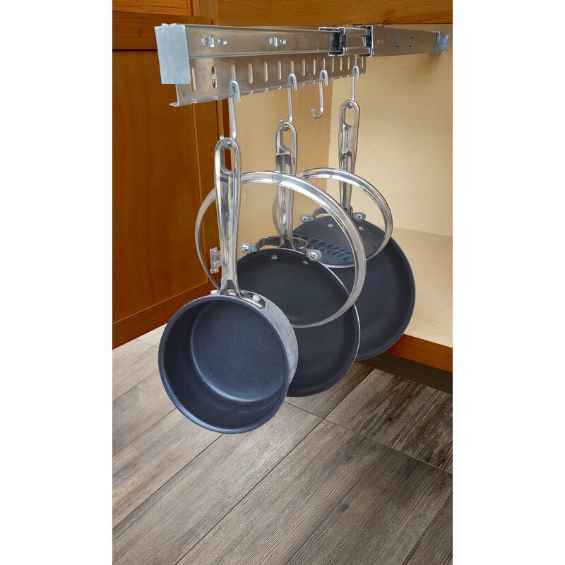 Rebrilliant Peyton Pull Out Pot Pan And Lid Cabinet Organizer