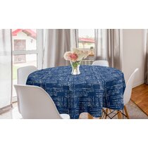 Handmade Indigo Tie Dye Rural Style Tablecloth Table Cover Tapestry 63"L x 43"W 