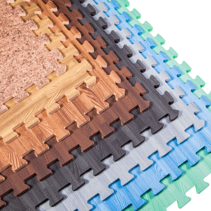 Flooringinc Premium Soft Wood 1 2 Interlocking Foam Tiles