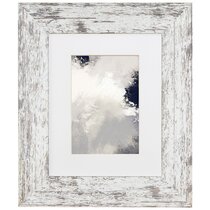 16x20 Wood Picture Frame with Real Glass and 1.25'' Wide White 