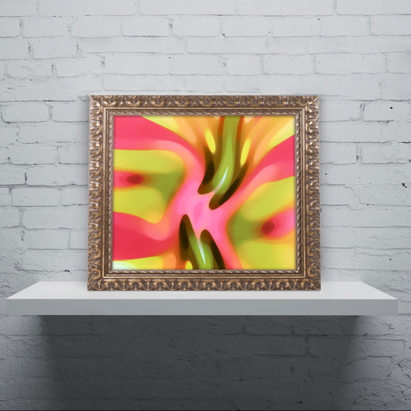Trademark Art Pink Owl By Amy Vangsgard Framed Painting Print