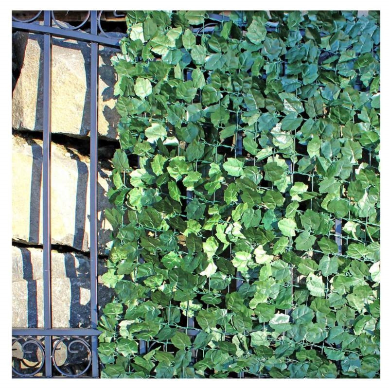 Aleko 3 5 Ft H X 8 Ft W Artificial Ivy Leaf Vinyl Privacy Screen Reviews Wayfair