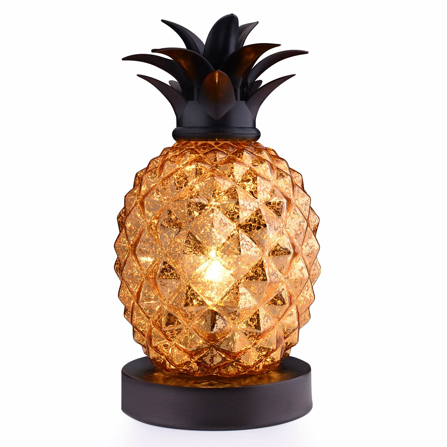 glass pineapple light