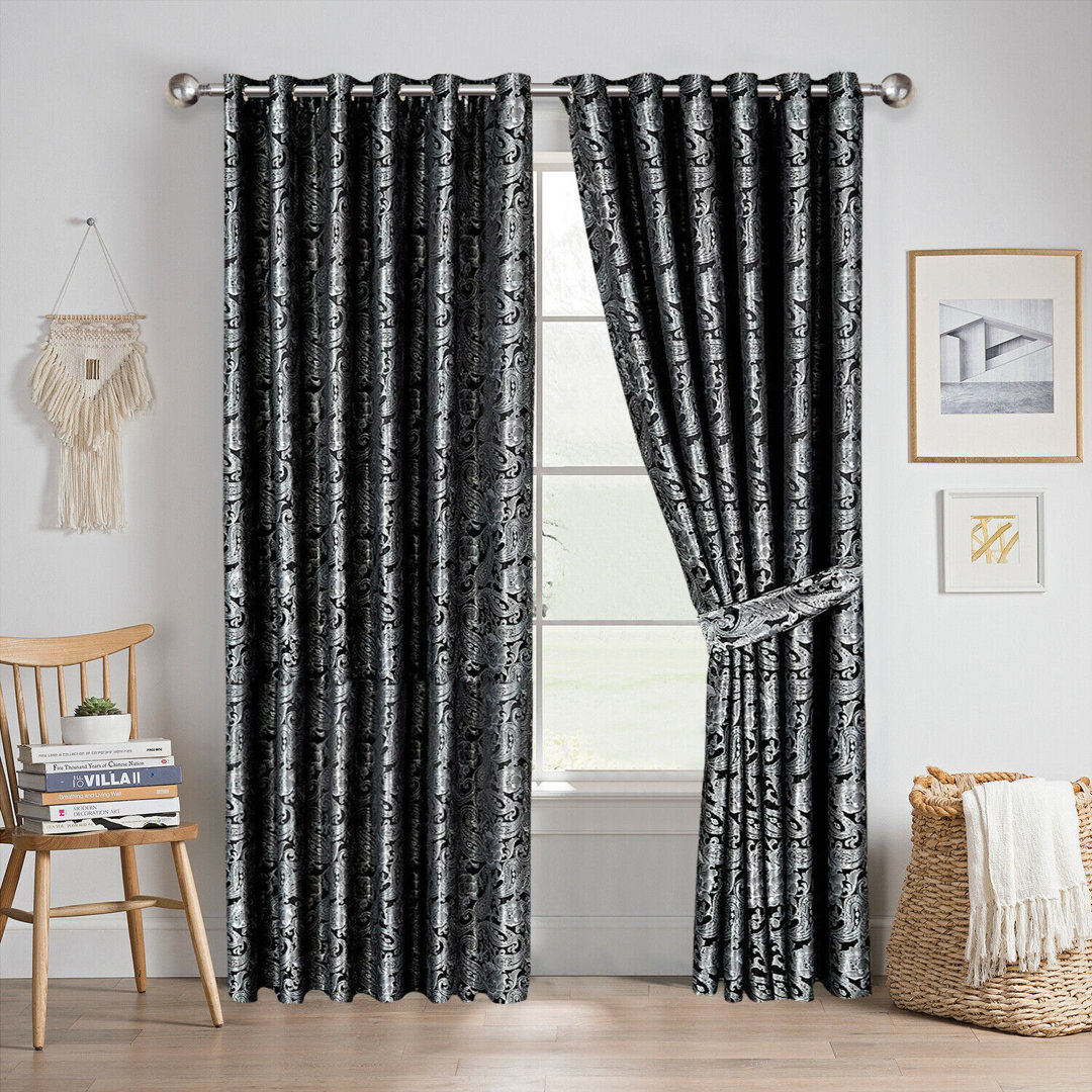 Astoria Grand Vorhang-Set Cardinale Cleo mit Ösen, verdunkelnd