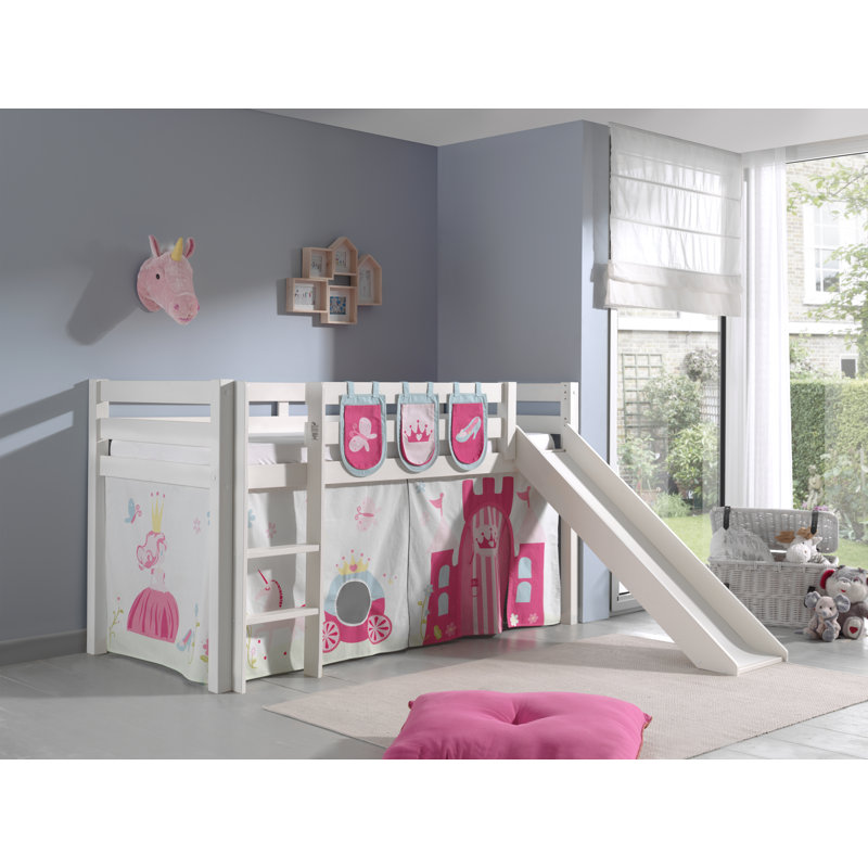 Roomie Kidz Halbhochbett Escalera Princes Mit Rutsche
