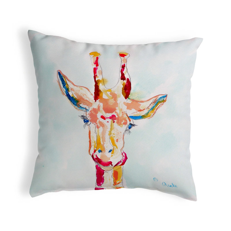 World Menagerie Lansdale Giraffe Indoor Outdoor Throw Pillow Cover Reviews Wayfair