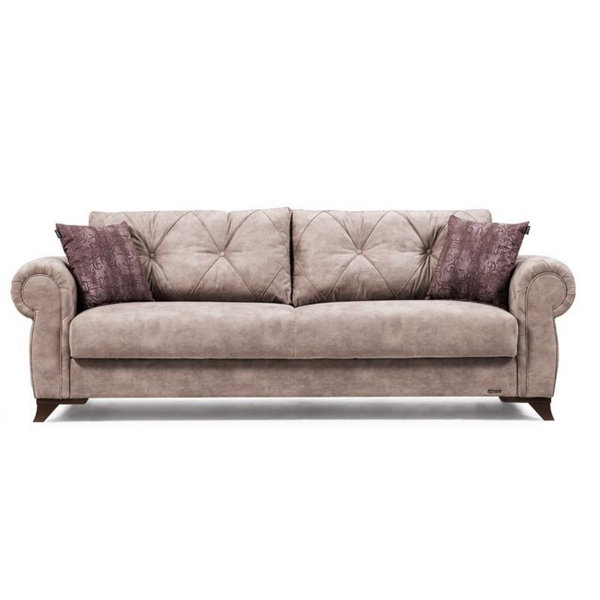 Latitude Run Simonson Chenille 96 Rolled Arms Sofa Wayfair