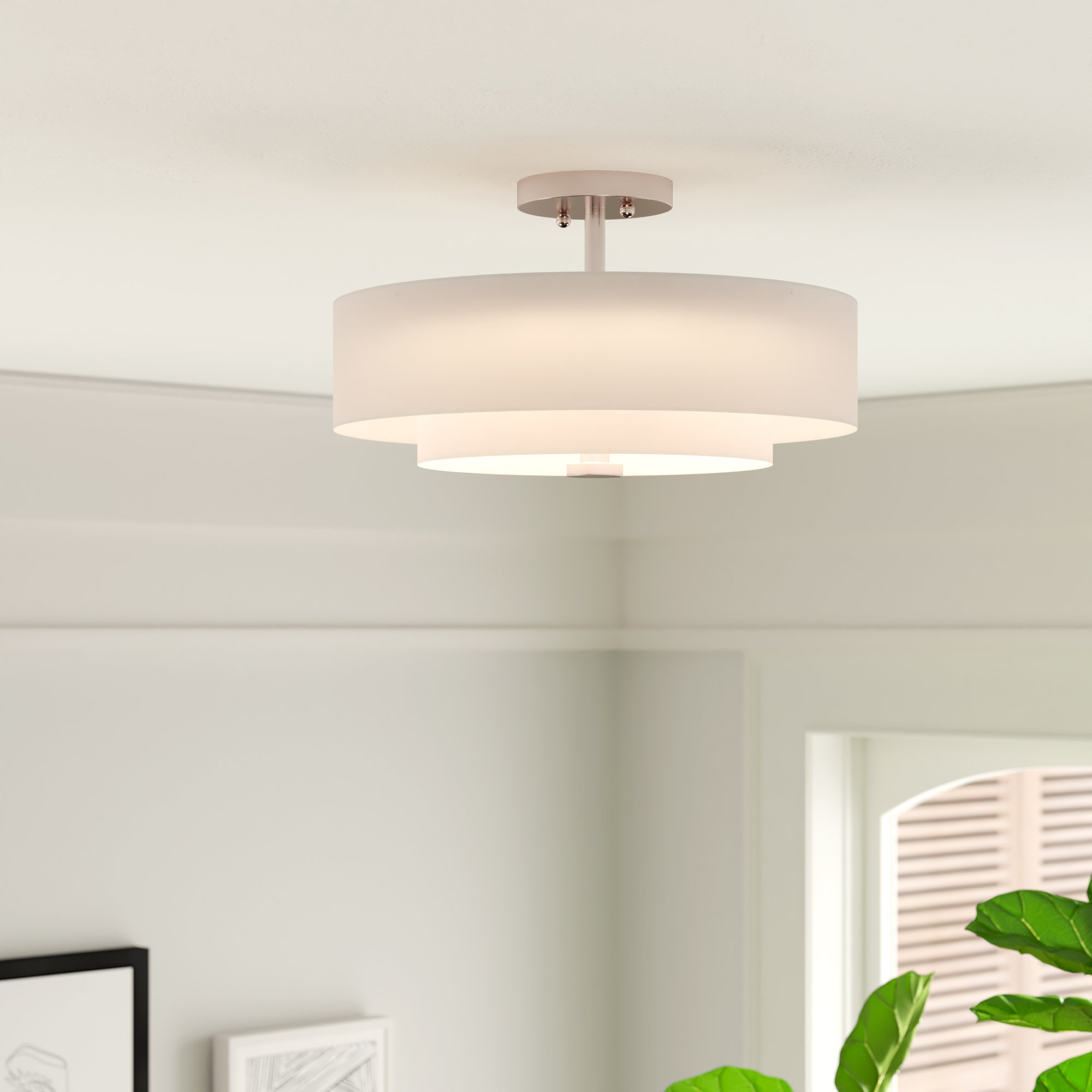 Zipcode Design Brittnie 3 Light Semi Flush Mount Reviews Wayfair
