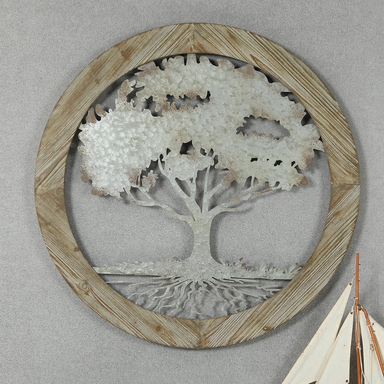 Winston Porter Circular Tree Wall Décor Reviews Wayfair Winston Porter Circular Tree Wall Décor