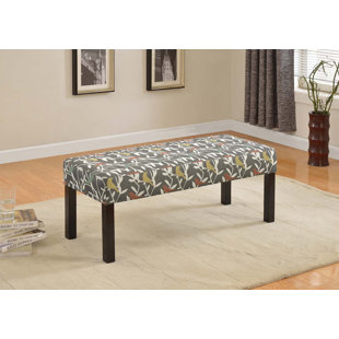 Go to store & view more images Ebern Designs Connie Fabric Wood Bench