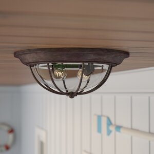 Carina 2-Light Outdoor Flush Mount