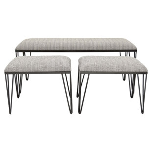 Go to store & view more images Wrought Studio Malkin 3 Piece Metal Bench Set (Set of 3)