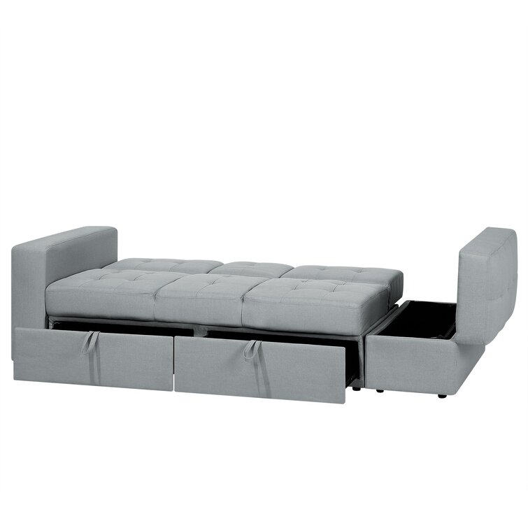 Brayden Studio Lepus 3 Seater Clic Clac Sofa Bed | Wayfair.co.uk