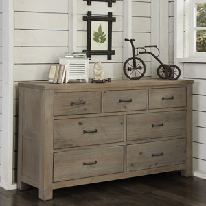 Wilbur 7 Drawer Double Dresser with Mirror