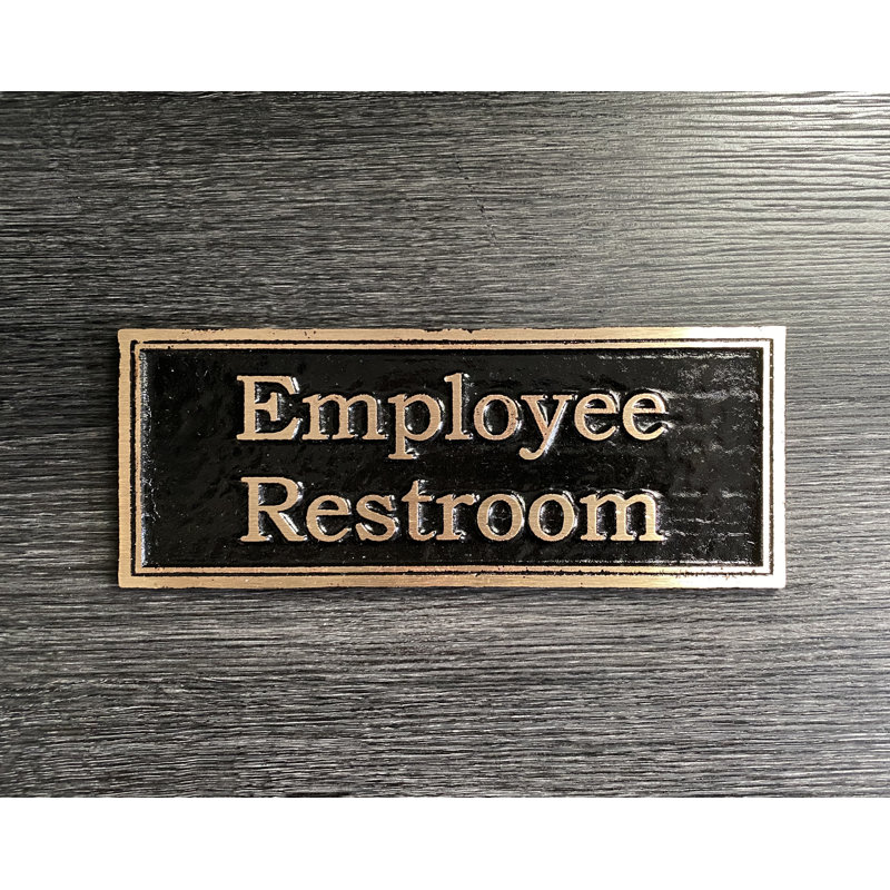 KCastings,Inc. Contemporary Employee Restroom Sign | Wayfair