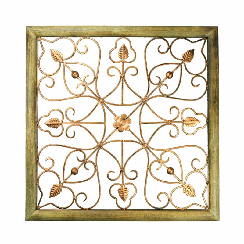 Fleur De Lis Living Wood and Iron Wall Décor | Wayfair