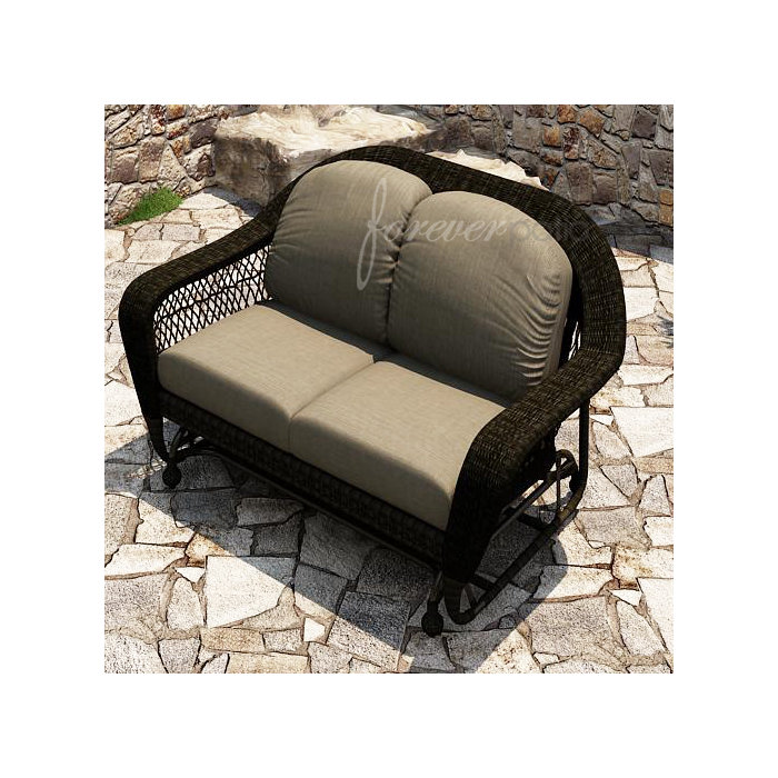 Forever Patio Catalina Glider Bench With Cushions Wayfair