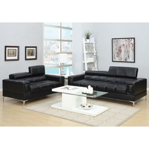 Modern Black Living Room Sets | AllModern Modern Black Living Room Sets | AllModern