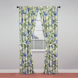 Floral Flourish Curtain Panels (Set of 2)