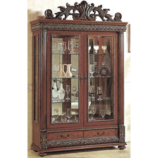 Go to store & view more images Astoria Grand Conway Lighted Curio Cabinet