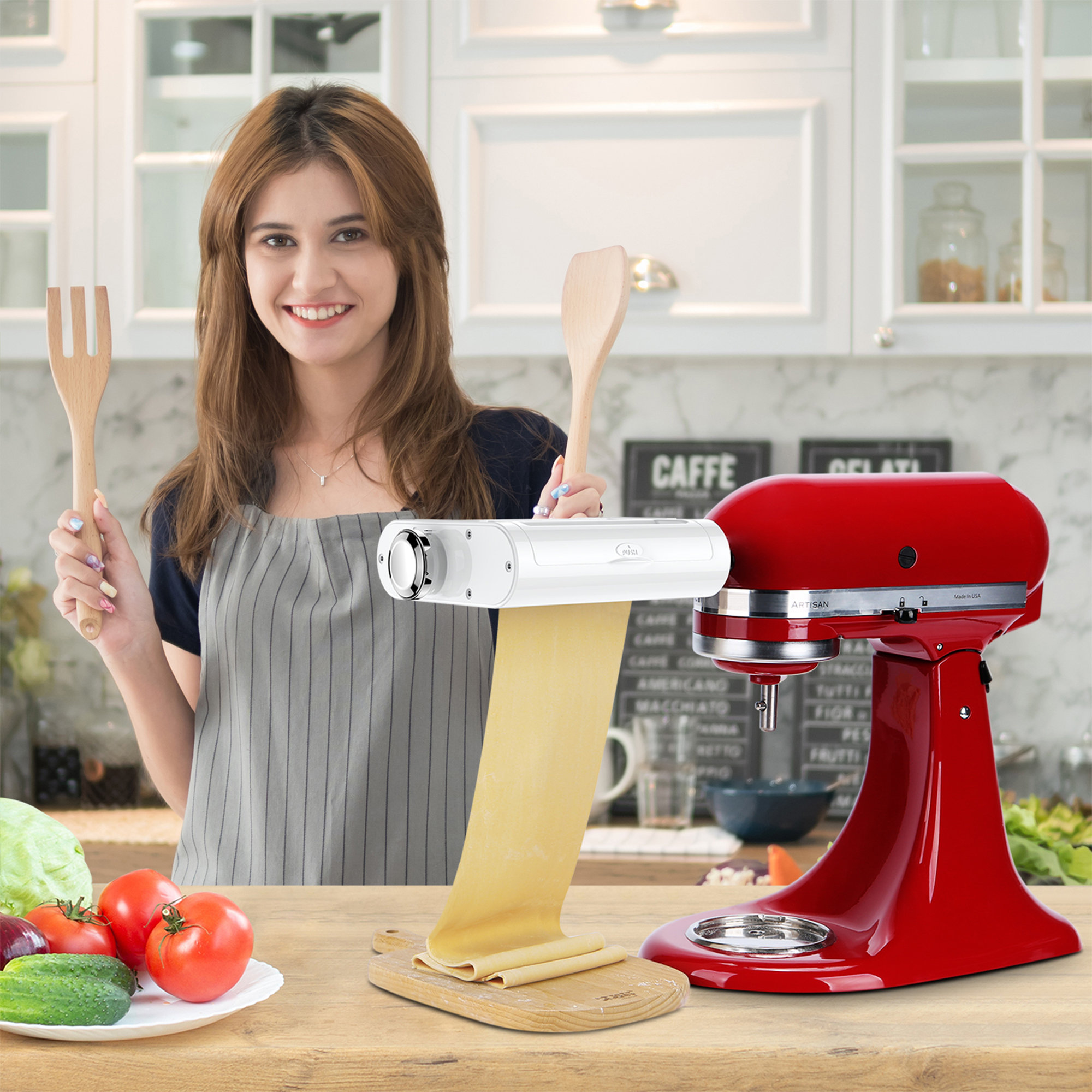 antree pasta maker attachment 3 in 1 set