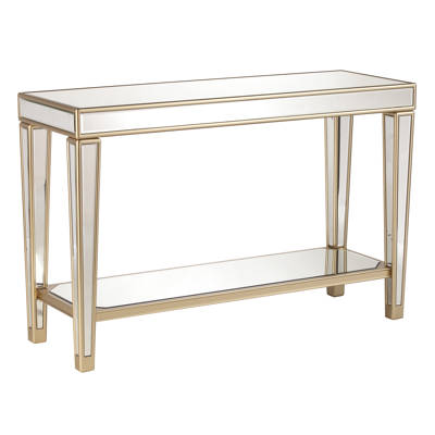 House Of Hampton Paulornette Mirrored Console Table Wayfair Paulornette Mirrored Console Table