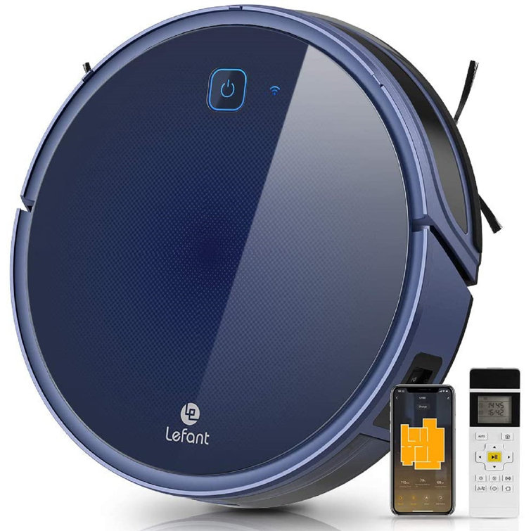 Danlong Wi Fi Connected Robotic Vacuum Cleaner Blue With Remote Control Wayfair Danlong Wi Fi Connected Robotic Vacuum Cleaner Blue With Remote Control Wayfair